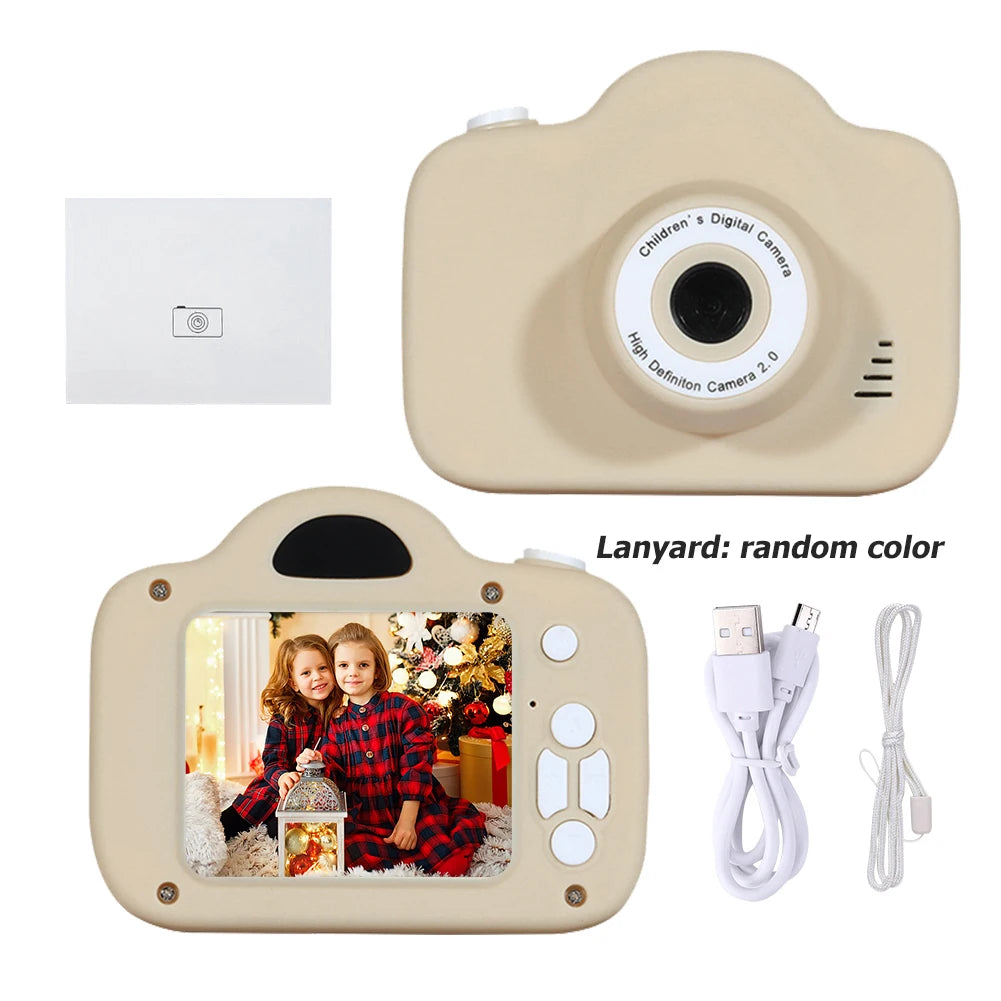 Toy Camera Mini Kids Camera Digital Toy Camera Multifunctional Child Selfie Toy USB Charging for Children Toddler Party Gifts