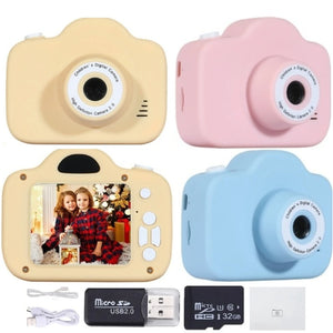 Toy Camera Mini Kids Camera Digital Toy Camera Multifunctional Child Selfie Toy USB Charging for Children Toddler Party Gifts